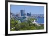 View over Coast of Baku, Baku Bay, Azerbaijan-Michael Runkel-Framed Photographic Print