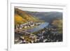 View over Cochem and the Mosel River in Autumn-Miles Ertman-Framed Photographic Print