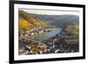 View over Cochem and the Mosel River in Autumn-Miles Ertman-Framed Photographic Print