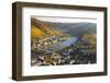 View over Cochem and the Mosel River in Autumn-Miles Ertman-Framed Photographic Print