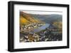 View over Cochem and the Mosel River in Autumn-Miles Ertman-Framed Photographic Print