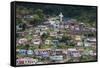 View over Colourful Houses in Cachoeira, Bahia, Brazil, South America-Michael Runkel-Framed Stretched Canvas