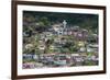 View over Colourful Houses in Cachoeira, Bahia, Brazil, South America-Michael Runkel-Framed Photographic Print