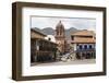 View over Convento Y Templo La Merced Church, Cuzco, Peru, South America-Yadid Levy-Framed Photographic Print