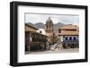 View over Convento Y Templo La Merced Church, Cuzco, Peru, South America-Yadid Levy-Framed Photographic Print