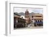 View over Convento Y Templo La Merced Church, Cuzco, Peru, South America-Yadid Levy-Framed Photographic Print