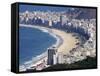 View Over Copacabana, Rio De Janeiro, Brazil, South America-Olivier Goujon-Framed Stretched Canvas