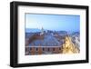 View over Corfu Old Town with Agios Spyridon at Dusk, Corfu Old Town, Corfu-Neil Farrin-Framed Photographic Print