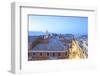 View over Corfu Old Town with Agios Spyridon at Dusk, Corfu Old Town, Corfu-Neil Farrin-Framed Photographic Print