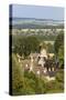 View over Cotswold Village, Icomb, Cotswolds, Gloucestershire, England, United Kingdom, Europe-Stuart Black-Stretched Canvas