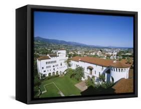 View Over Courthouse Towards the Ocean, Santa Barbara, California, USA-Adrian Neville-Framed Stretched Canvas