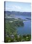 View Over Crater Lake, Sete Citades, San Miguel, Azores Islands, Portugal, Atlantic-David Lomax-Stretched Canvas