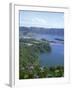 View Over Crater Lake, Sete Citades, San Miguel, Azores Islands, Portugal, Atlantic-David Lomax-Framed Photographic Print