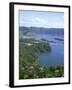 View Over Crater Lake, Sete Citades, San Miguel, Azores Islands, Portugal, Atlantic-David Lomax-Framed Photographic Print