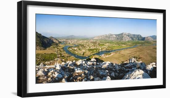 View over Dalyan River from the ancient ruins of Kaunos, Dalyan, Anatolia, Turkey Minor, Eurasia-Matthew Williams-Ellis-Framed Photographic Print