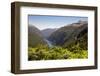 View over Deep Cove, Doubtful Sound, Fiordland National Park, South Island, New Zealand, Pacific-Stuart Black-Framed Photographic Print