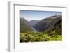 View over Deep Cove, Doubtful Sound, Fiordland National Park, South Island, New Zealand, Pacific-Stuart Black-Framed Photographic Print