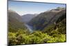 View over Deep Cove, Doubtful Sound, Fiordland National Park, South Island, New Zealand, Pacific-Stuart Black-Mounted Photographic Print