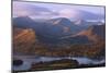 View over Derwentwater of Newlands Valley, Lake District Nat'l Pk, Cumbria, England, UK-Ian Egner-Mounted Photographic Print