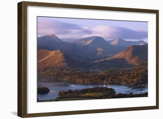 View over Derwentwater of Newlands Valley, Lake District Nat'l Pk, Cumbria, England, UK-Ian Egner-Framed Photographic Print