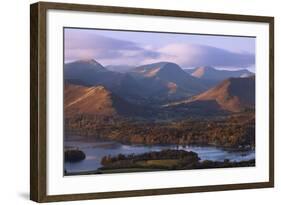 View over Derwentwater of Newlands Valley, Lake District Nat'l Pk, Cumbria, England, UK-Ian Egner-Framed Photographic Print