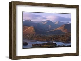 View over Derwentwater of Newlands Valley, Lake District Nat'l Pk, Cumbria, England, UK-Ian Egner-Framed Photographic Print