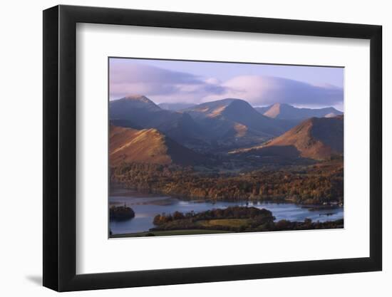 View over Derwentwater of Newlands Valley, Lake District Nat'l Pk, Cumbria, England, UK-Ian Egner-Framed Photographic Print