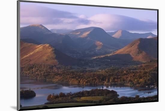 View over Derwentwater of Newlands Valley, Lake District Nat'l Pk, Cumbria, England, UK-Ian Egner-Mounted Photographic Print