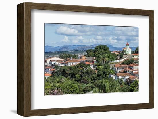 View over Diamantina and the Nossa Senhora Da Consola Church-Gabrielle and Michael Therin-Weise-Framed Photographic Print