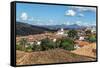 View over Diamantina and the Nossa Senhora Do Amparo Church-Gabrielle and Michael Therin-Weise-Framed Stretched Canvas