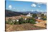 View over Diamantina and the Nossa Senhora Do Amparo Church-Gabrielle and Michael Therin-Weise-Stretched Canvas