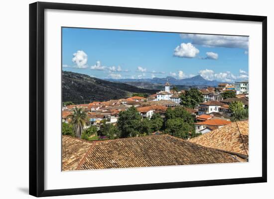 View over Diamantina and the Nossa Senhora Do Amparo Church-Gabrielle and Michael Therin-Weise-Framed Photographic Print