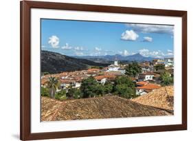 View over Diamantina and the Nossa Senhora Do Amparo Church-Gabrielle and Michael Therin-Weise-Framed Photographic Print