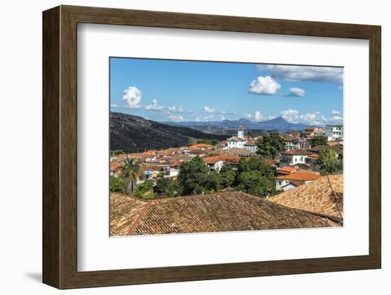 View over Diamantina and the Nossa Senhora Do Amparo Church-Gabrielle and Michael Therin-Weise-Framed Photographic Print