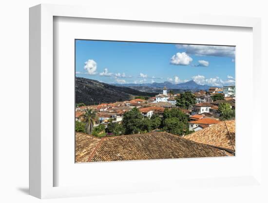 View over Diamantina and the Nossa Senhora Do Amparo Church-Gabrielle and Michael Therin-Weise-Framed Photographic Print