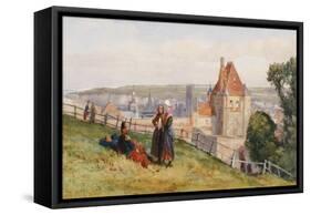 View over Dieppe from the Cliffs Above the Chateau, C.1865-John Absolon-Framed Stretched Canvas