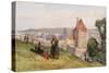 View over Dieppe from the Cliffs Above the Chateau, C.1865-John Absolon-Stretched Canvas
