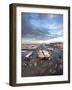 View Over Djemaa El Fna at Dusk With Foodstalls and Crowds of People, Marrakech, Morocco-Lee Frost-Framed Photographic Print