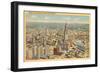 View over Downtown Cleveland, Ohio-null-Framed Art Print