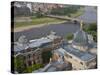 View over Dresden and the River Elbe, Dresden, Saxony, Germany, Europe-Michael Runkel-Stretched Canvas