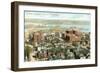 View over Dubuque, Iowa-null-Framed Art Print