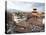 View over Durbar Square from Rooftop Cafe Showing Temples and Busy Streets, Kathmandu, Nepal, Asia-Lee Frost-Stretched Canvas