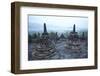 View over Early Morning Monsoon Mist Lying across Countryside-Annie Owen-Framed Photographic Print