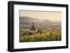 View over Ehrenstetten Oelbergkapelle Chapel to Staufen Castle-Markus Lange-Framed Photographic Print