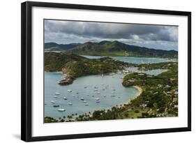 View over English Harbour, Antigua, Antigua and Barbuda, West Indies, Carribean, Central America-Michael Runkel-Framed Photographic Print