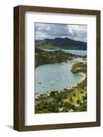 View over English Harbour, Antigua, Antigua and Barbuda, West Indies, Carribean, Central America-Michael Runkel-Framed Photographic Print