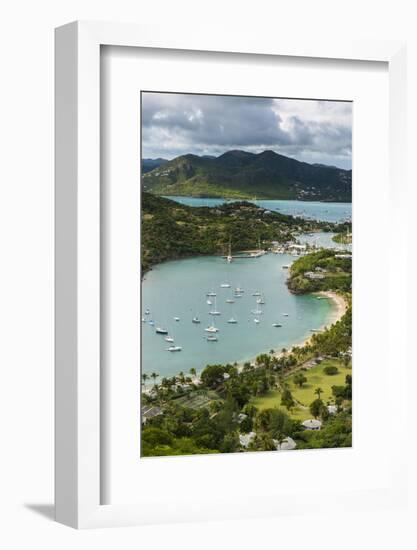 View over English Harbour, Antigua, Antigua and Barbuda, West Indies, Carribean, Central America-Michael Runkel-Framed Photographic Print