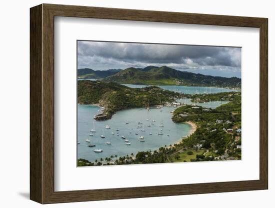 View over English Harbour, Antigua, Antigua and Barbuda, West Indies, Carribean, Central America-Michael Runkel-Framed Photographic Print