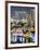 View over Entertainment District of Clarke Quay, Singapore River and City Skyline, Singapore-Gavin Hellier-Framed Photographic Print