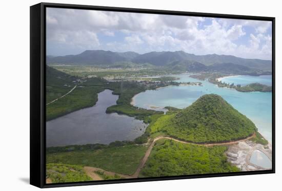 View over Five Islands Harbour, Antigua, Leeward Islands, West Indies, Caribbean, Central America-Frank Fell-Framed Stretched Canvas